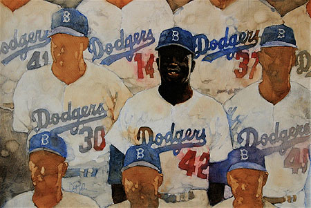 Jackie Robinson by Bart Forbes